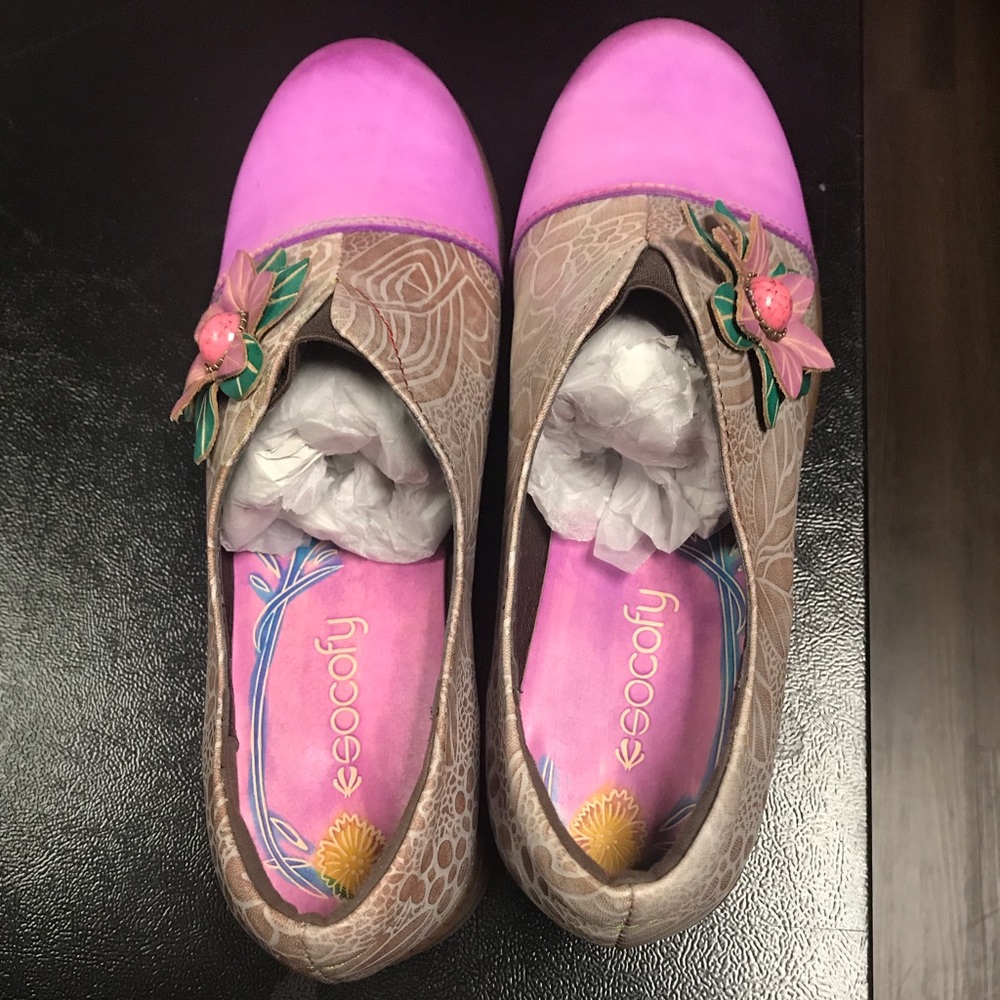 Socofy brand hand made leather shoes